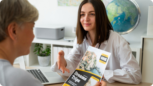 side-view-woman-working-as-travel-agent 1